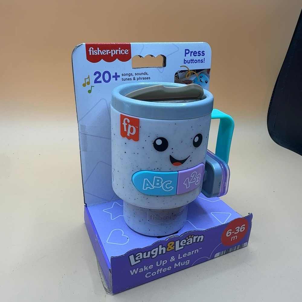 Fisher-Price Laugh Learn Coffee Mug Baby Toy Sounds Size 6-36 Months